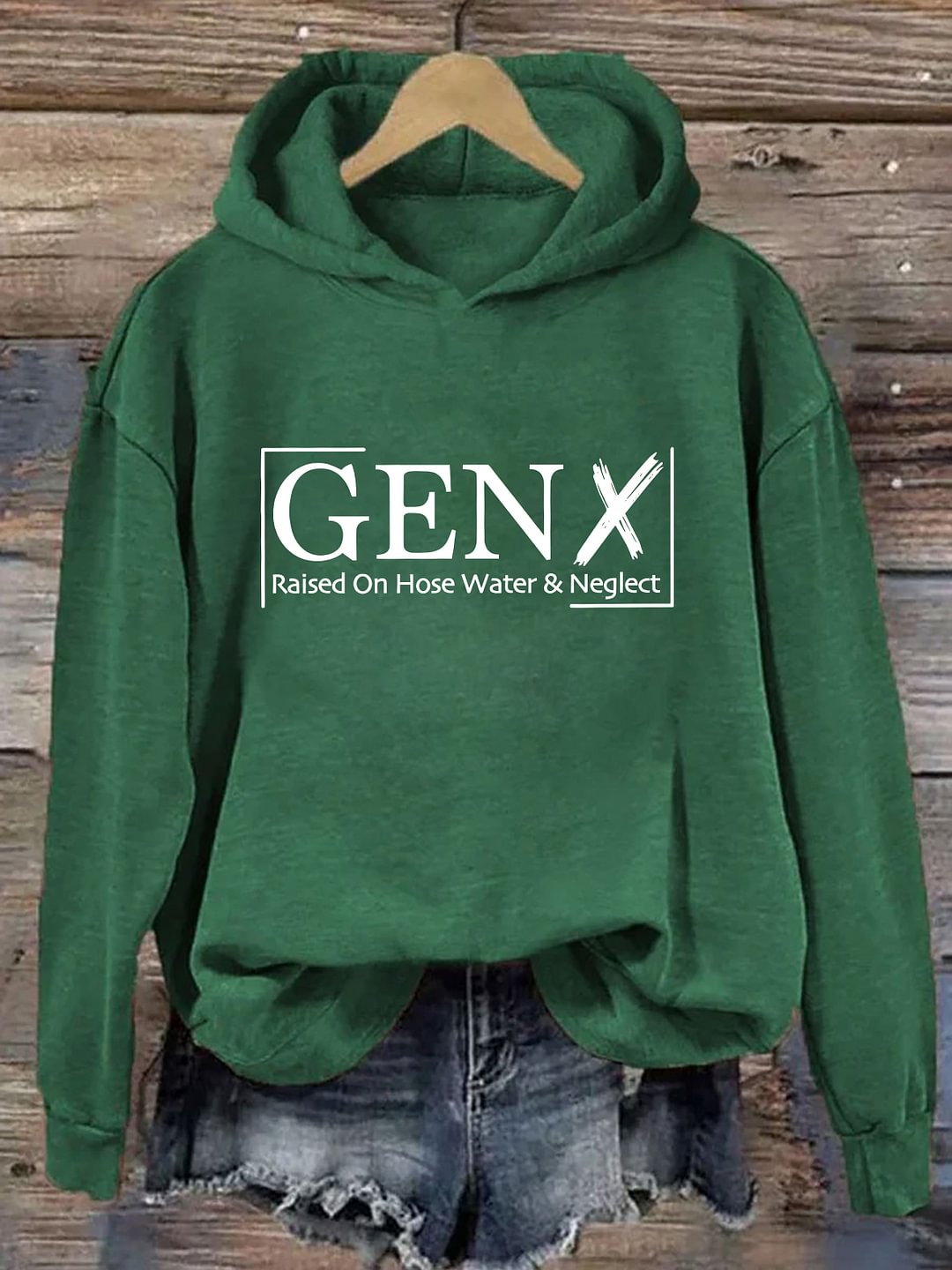 Gen X mit Schlauchwasser und Vernachlässigung aufgewachsen Hoodie