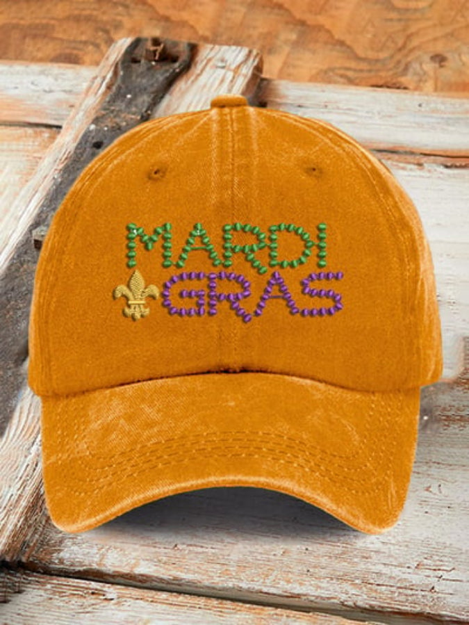 Mardi Gras Printed Baseball Cap