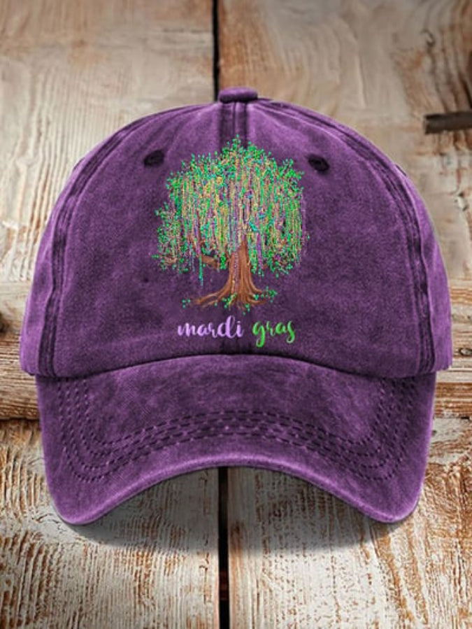 Unisex Mardi Gras Beads Tree Hat