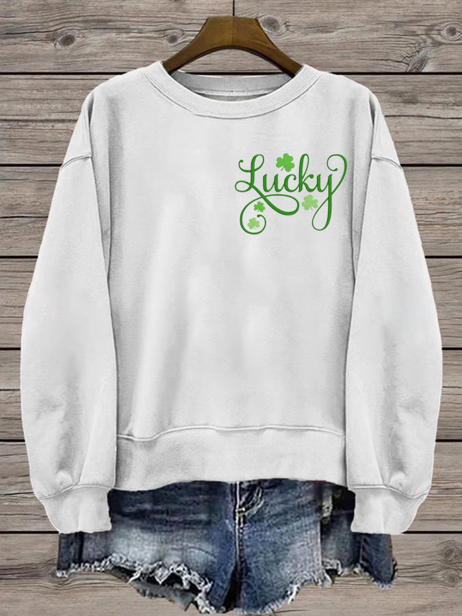 Women's St. Patrick's Day Print Sweatshirt