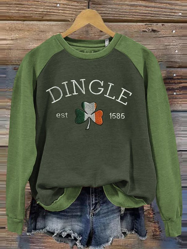 Women's St. Patrick's Day Print Casual Round Neck Sweatshirt