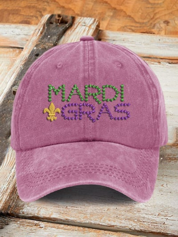 Mardi Gras Printed Baseball Cap