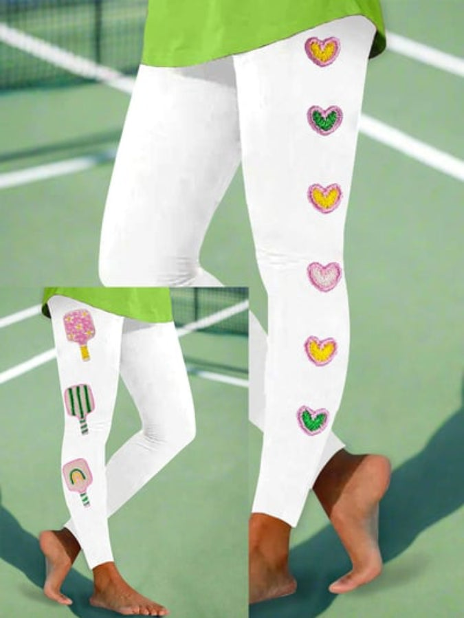 Women's Colorful Pickleball Leggings