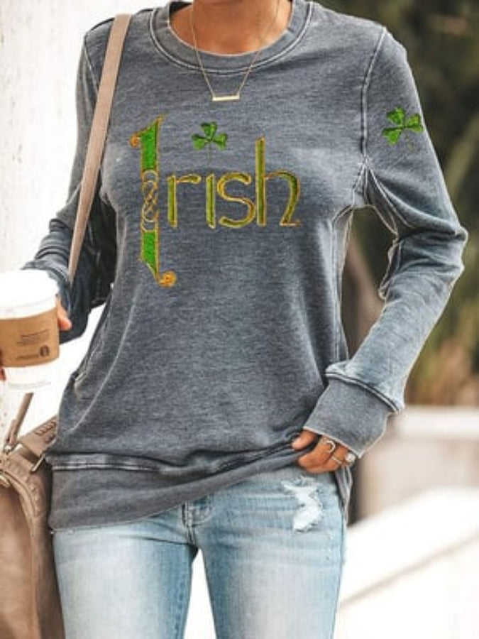 Women's St. Patrick's Day Irish Shamrock Sweatshirt