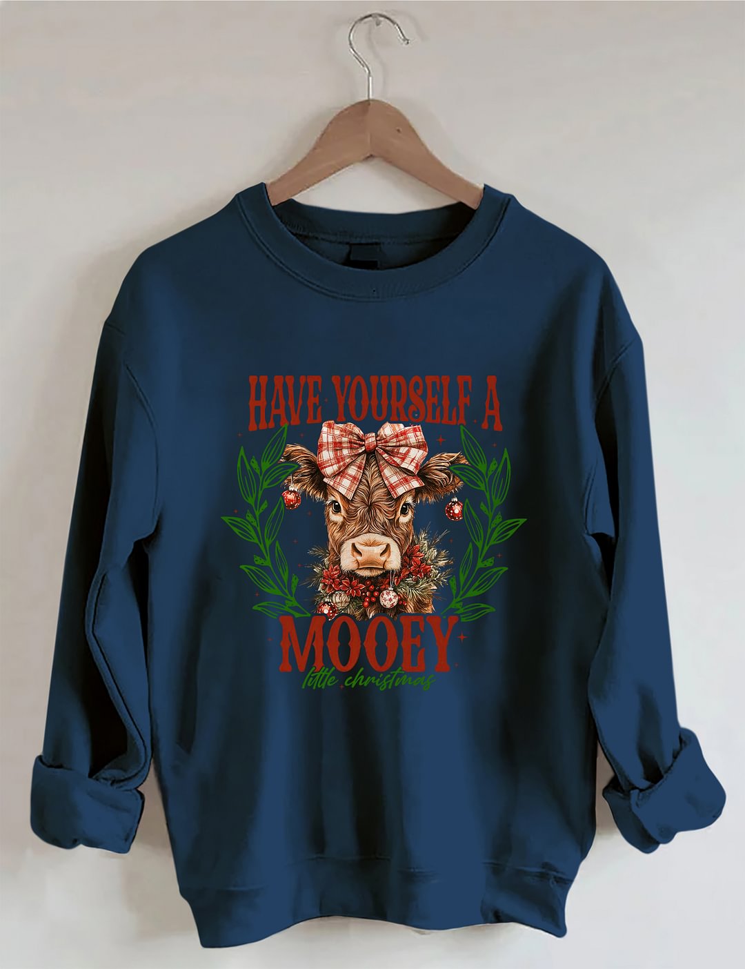 Highland Cow Christmas Sweatshirt