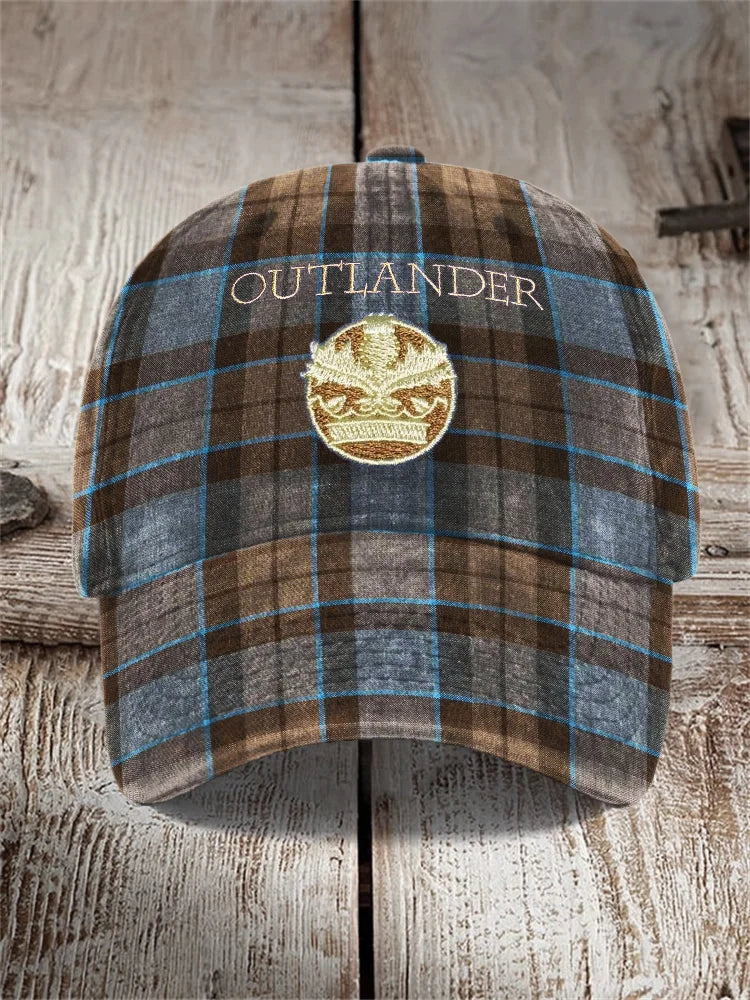 Historical Tv Show Embroidered Vintage Plaid Cap