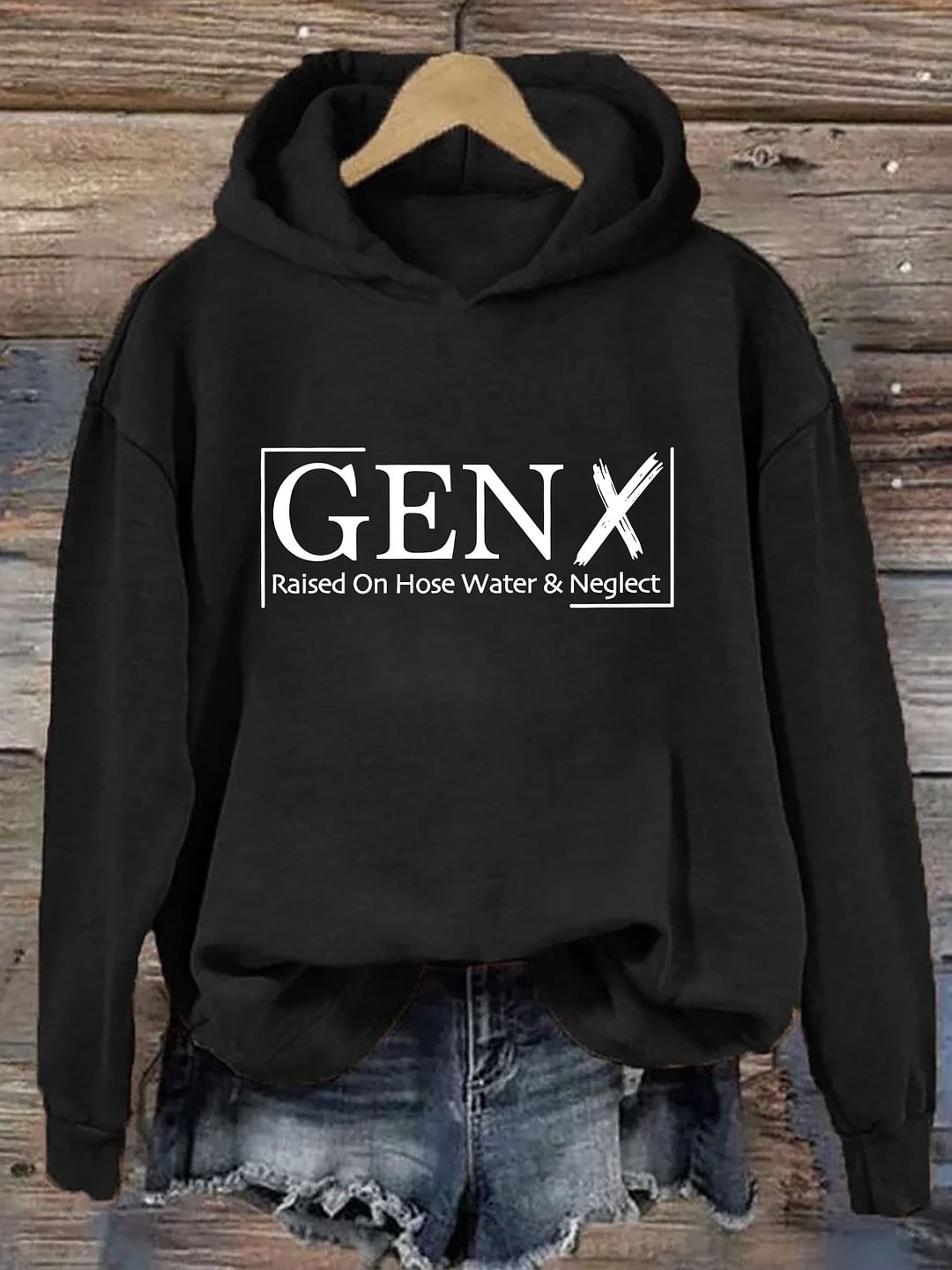 Gen X mit Schlauchwasser und Vernachlässigung aufgewachsen Hoodie