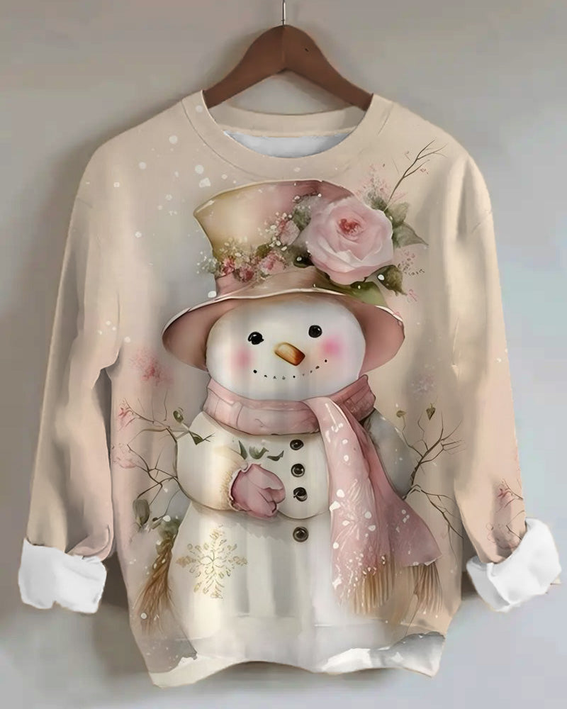 Women's Vintage Christmas Style Sweatshirt