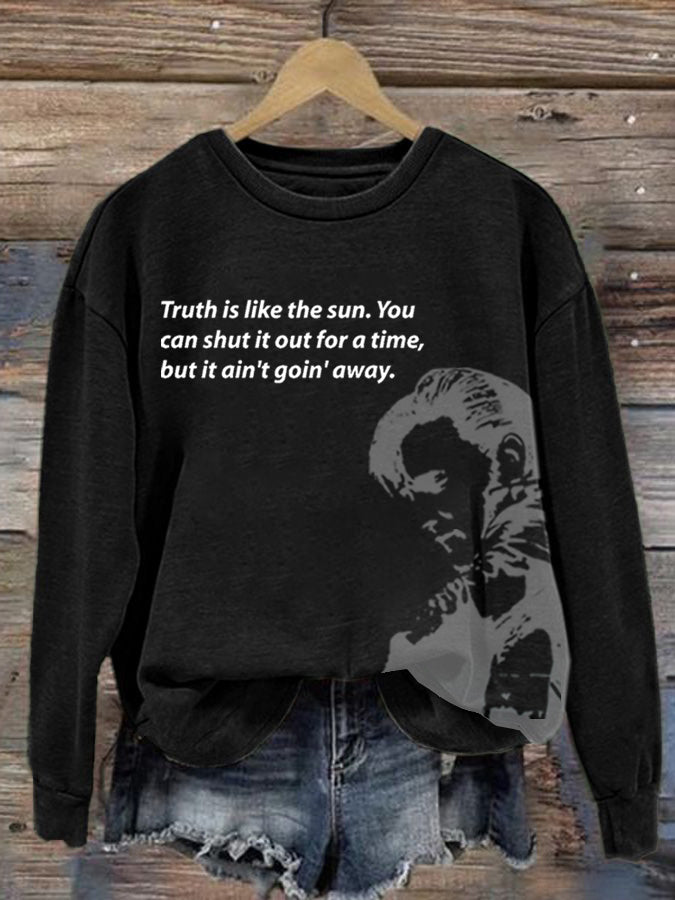 Women's Vintage Music Crew Neck Sweatshirt