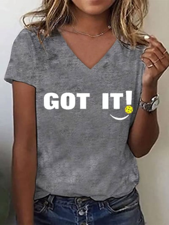 Women's Pickleball Lovers "GOT IT! OOPS. YOURS." Double-sided Printed T-shirt