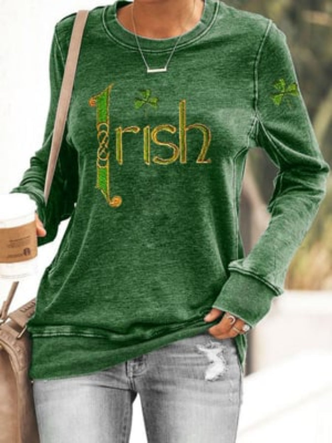 Women's St. Patrick's Day Irish Shamrock Sweatshirt