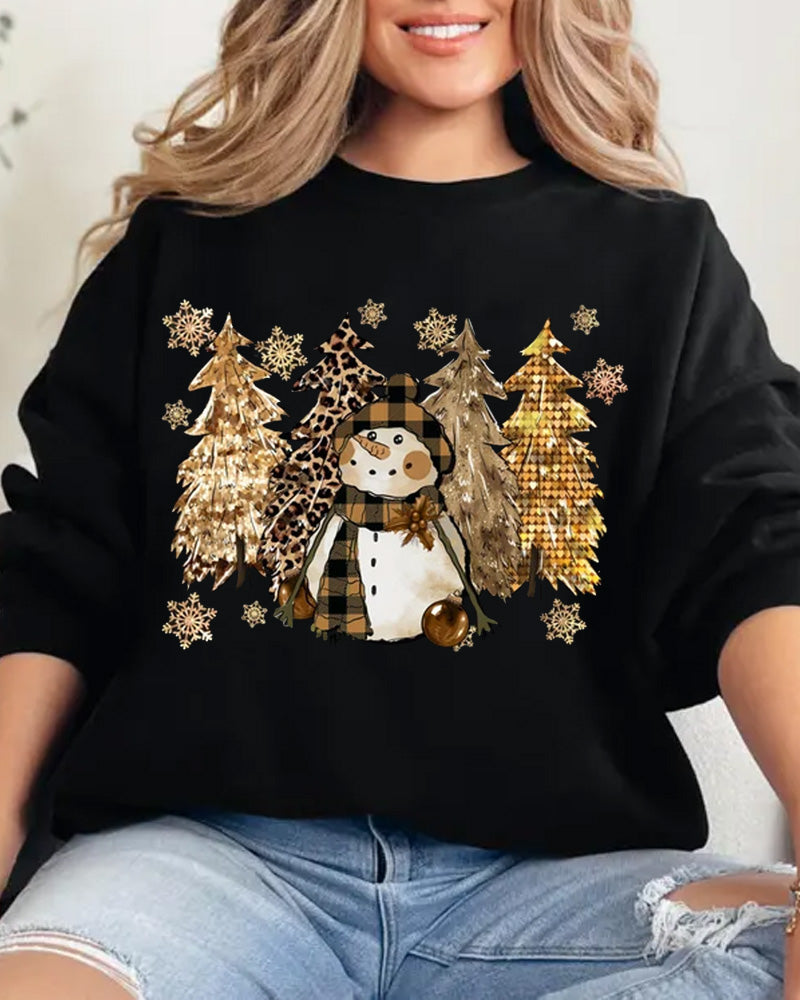 Women's Christmas Style Print Sweatshirt