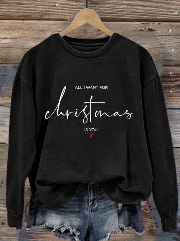 Retro All I Want For Christmas Is You Sweatshirt