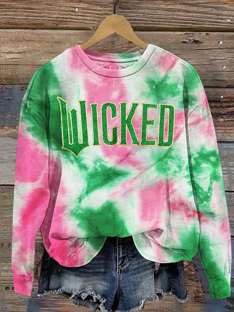 Witch Movie Inspired Tie-Dye Print Women's Comfort Sweatshirt