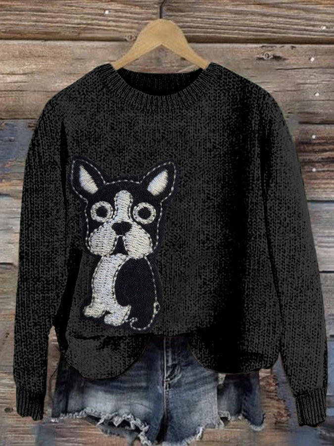 Cute Dog Art Cozy Sweater