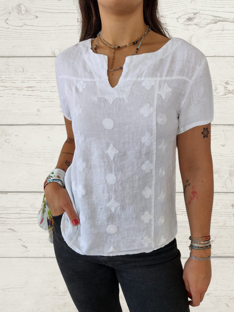 Women's Print Casual Short Sleeve Top