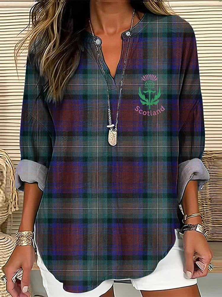 Vintage Scotland Plaid Cozy Shirt