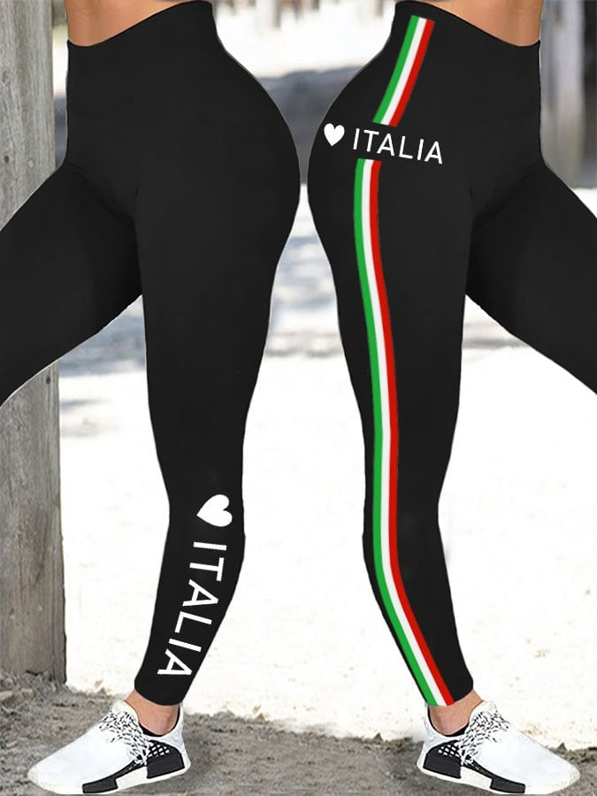 Women's Love Italy Casual Leggings