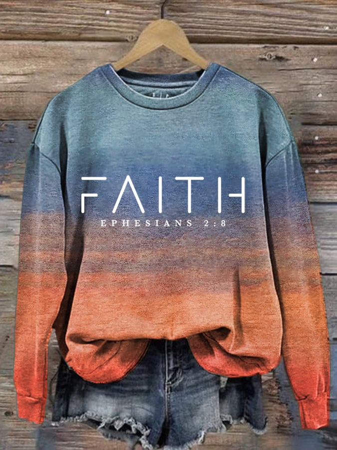 Women's Gradient Faith Women's Sweatshirt