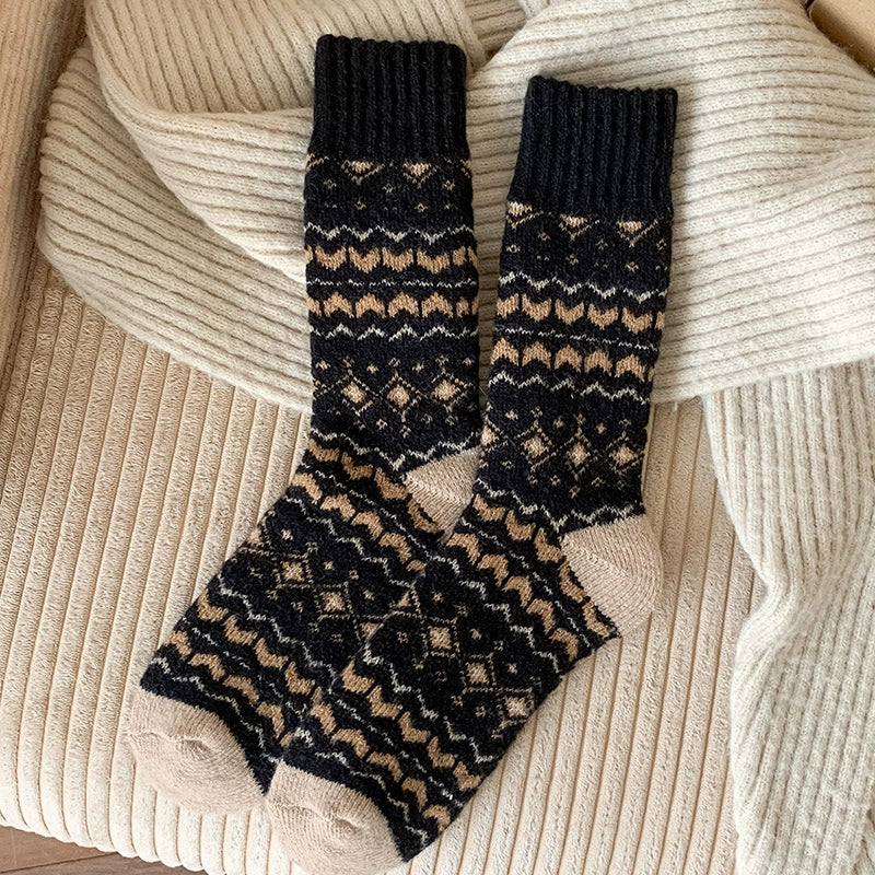 Cold Resistant and Warm Mid Tube Socks