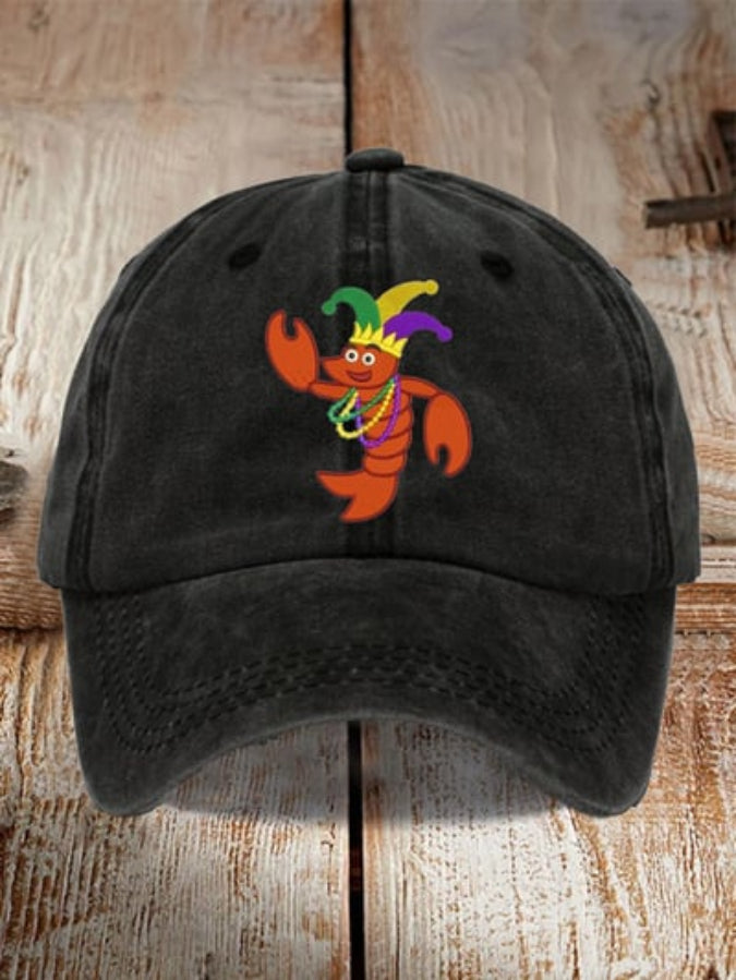 Unisex Distressed Cotton Mardi Gras Hat