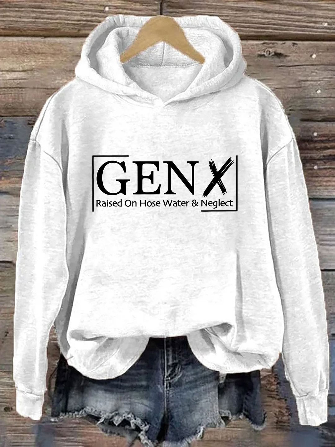 Gen X mit Schlauchwasser und Vernachlässigung aufgewachsen Hoodie