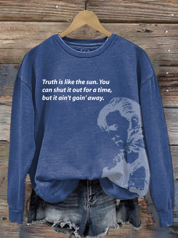 Women's Vintage Music Crew Neck Sweatshirt