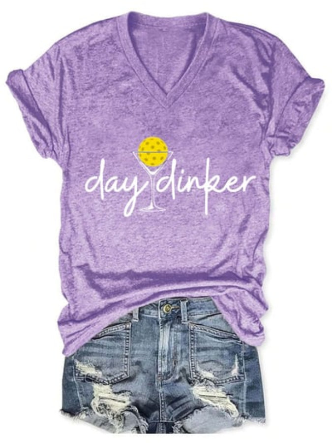 Women's Day Dinker Print T-shirt