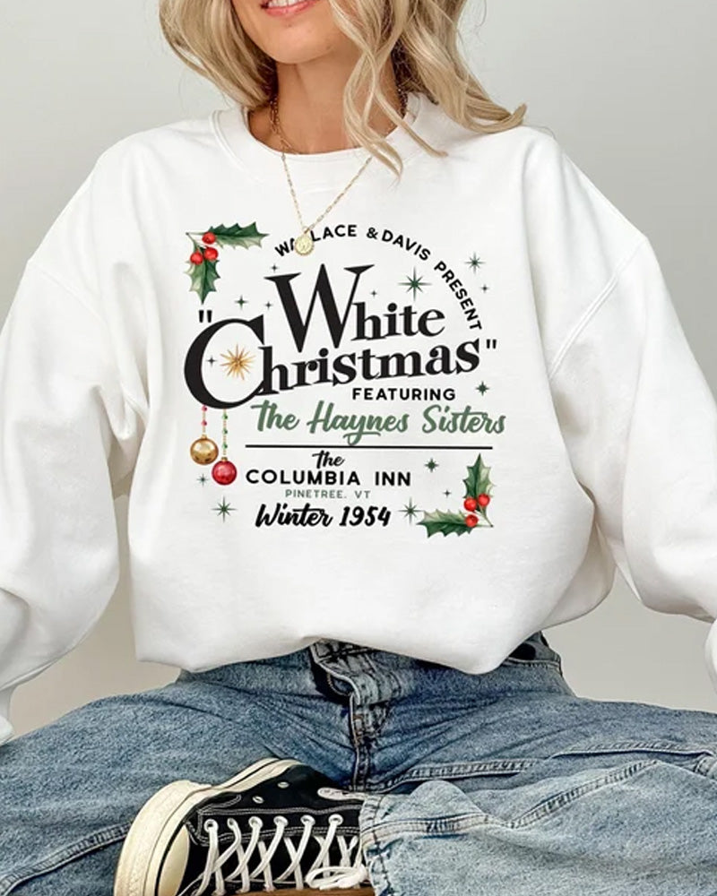 Women's Christmas Style Print Sweatshirt