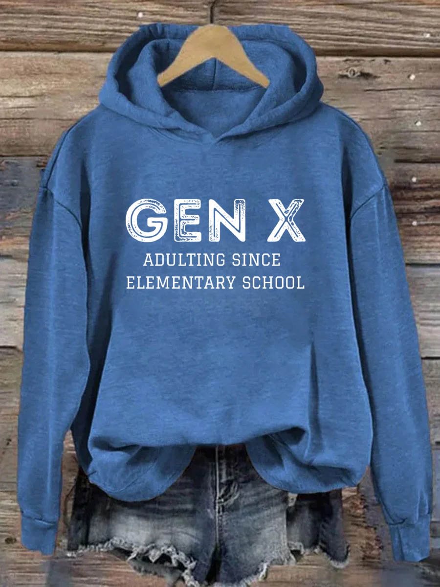 Gen X Erwachsen seit der Grundschule Hoodie