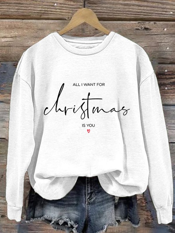 Retro All I Want For Christmas Is You Sweatshirt