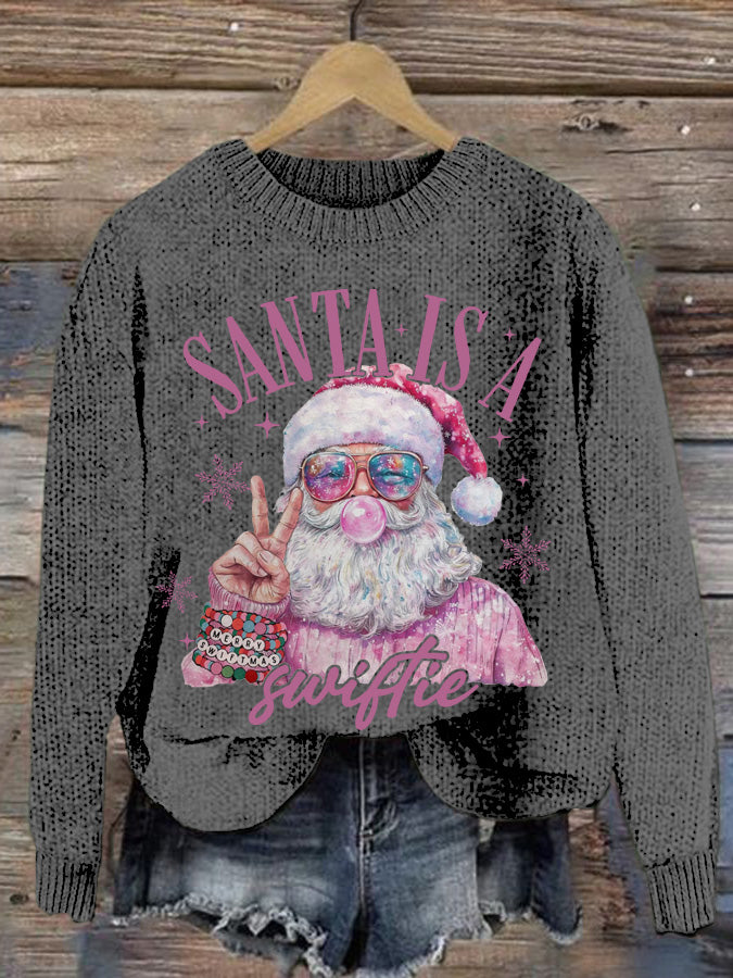 Santa Is A Swiftie Weihnachtspullover für Damen