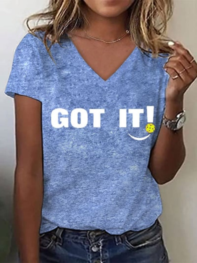 Women's Pickleball Lovers "GOT IT! OOPS. YOURS." Double-sided Printed T-shirt