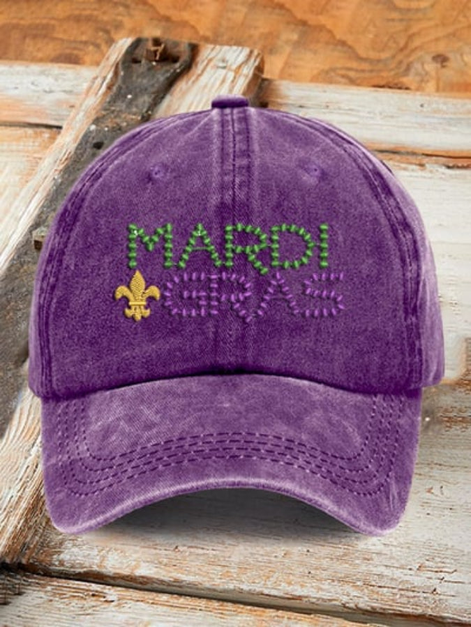 Mardi Gras Printed Baseball Cap