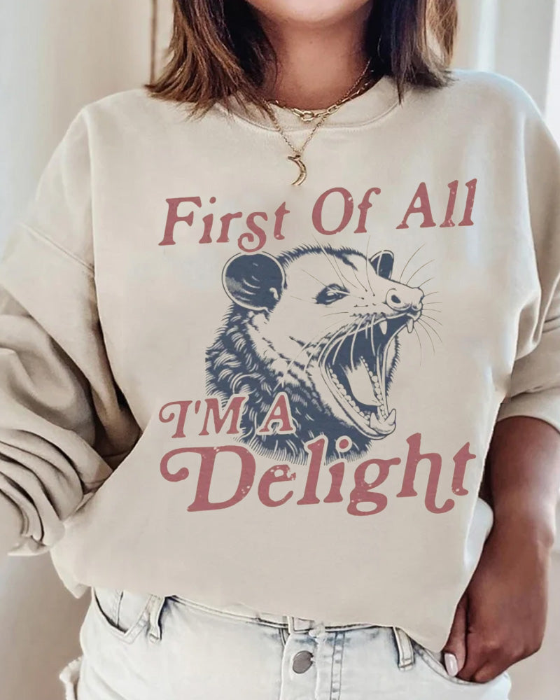 Women's Animals Style Print Sweatshirt