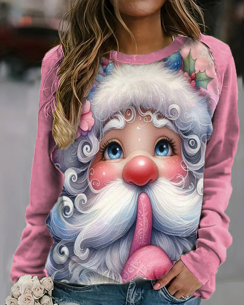 Women's Christmas Style Print Casual Sweatshirt