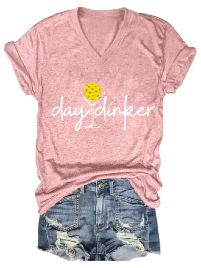 Women's Day Dinker Print T-shirt