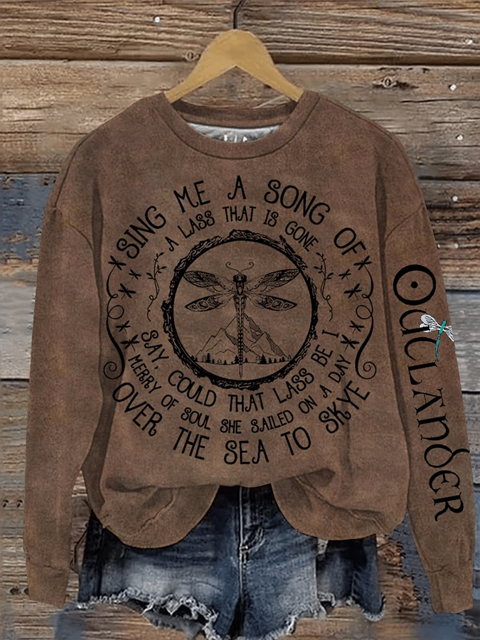 Women's Hot TV Series Printed Round Neck Sweatshirt