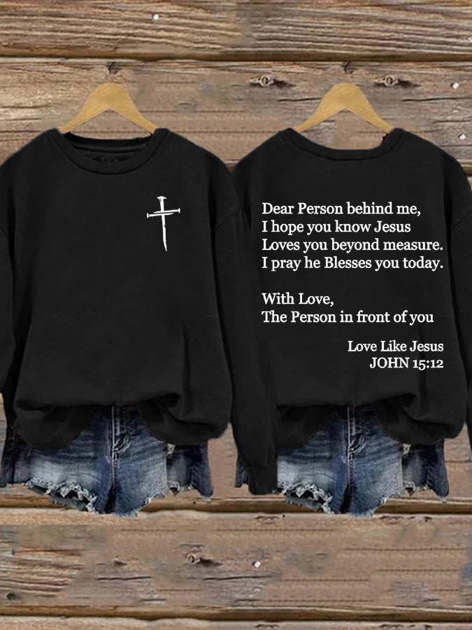 Women's Faith Printed Casual Sweatshirt