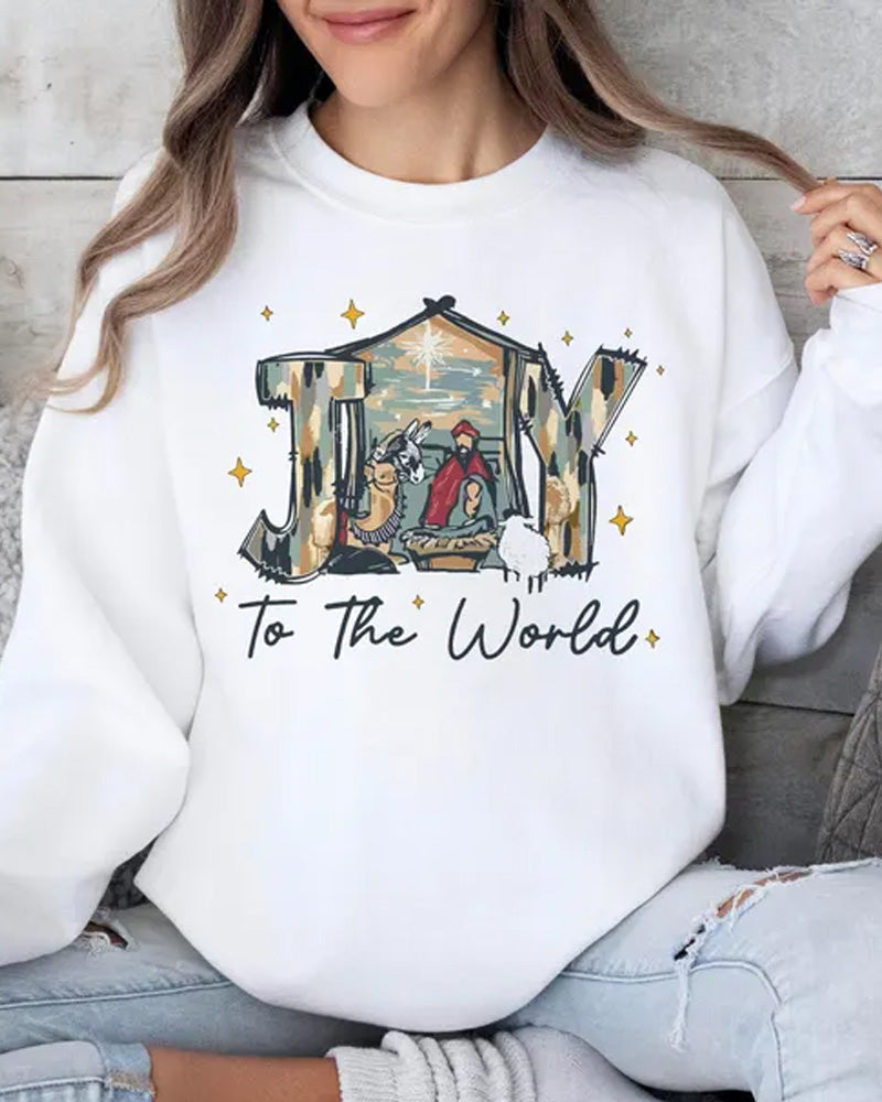 Women's Christmas Style Print Sweatshirt