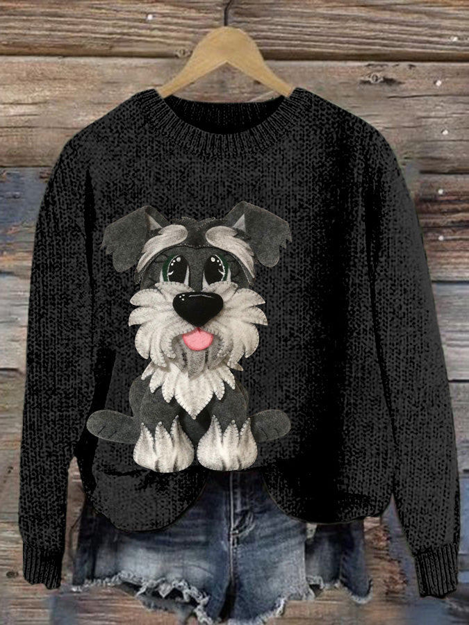 Cute Dog Art Cozy Sweater