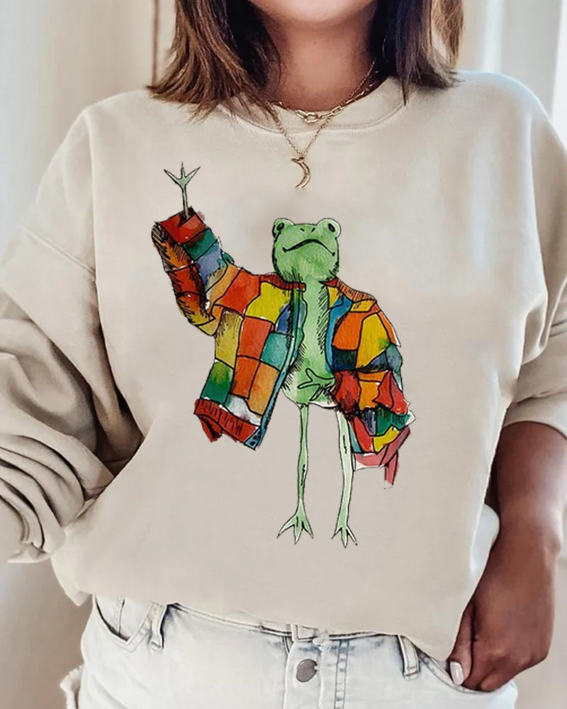 Women's Animals Style Print Sweatshirt