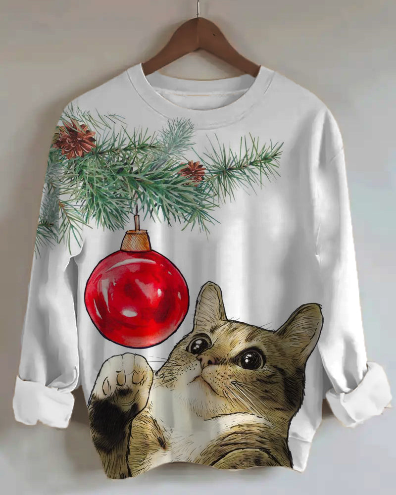 Women's Cute Christmas Style Sweatshirt