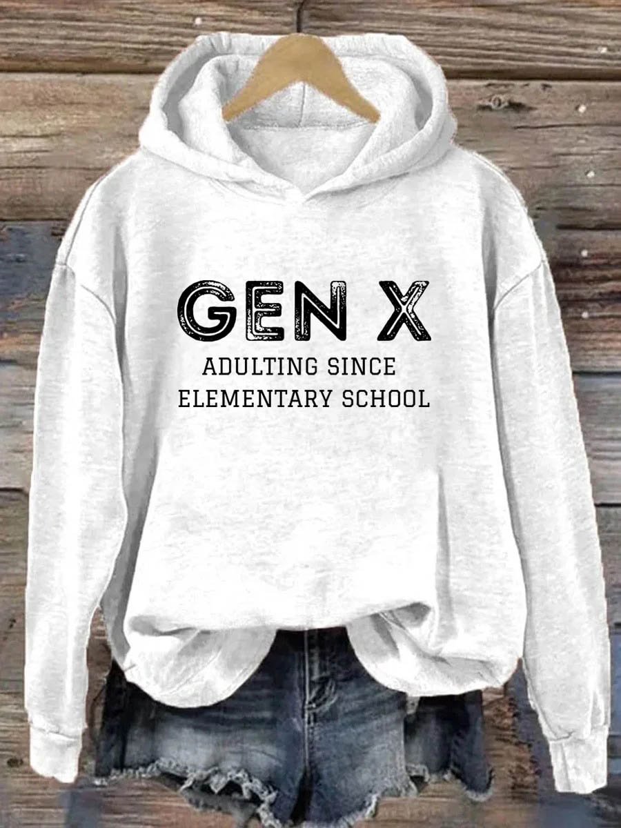 Gen X Erwachsen seit der Grundschule Hoodie