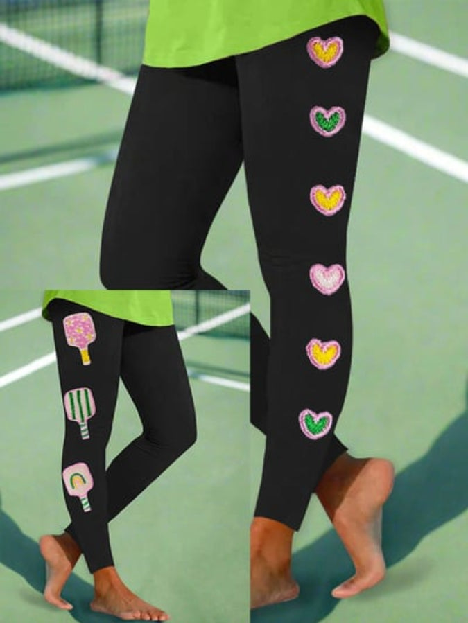 Women's Colorful Pickleball Leggings