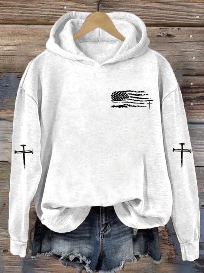 Women's Faith Printed Hooded Sweatshirt