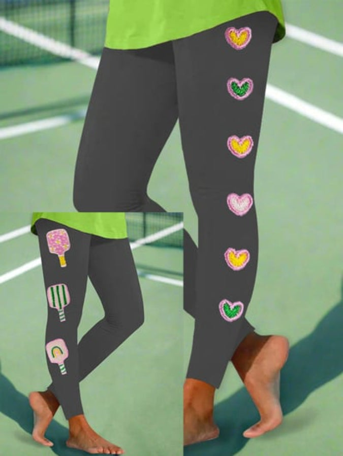 Women's Colorful Pickleball Leggings