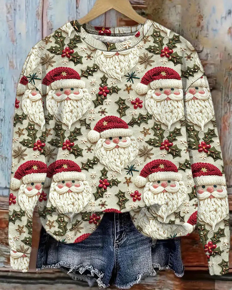 Women's Vintage Christmas Style Sweatshirt