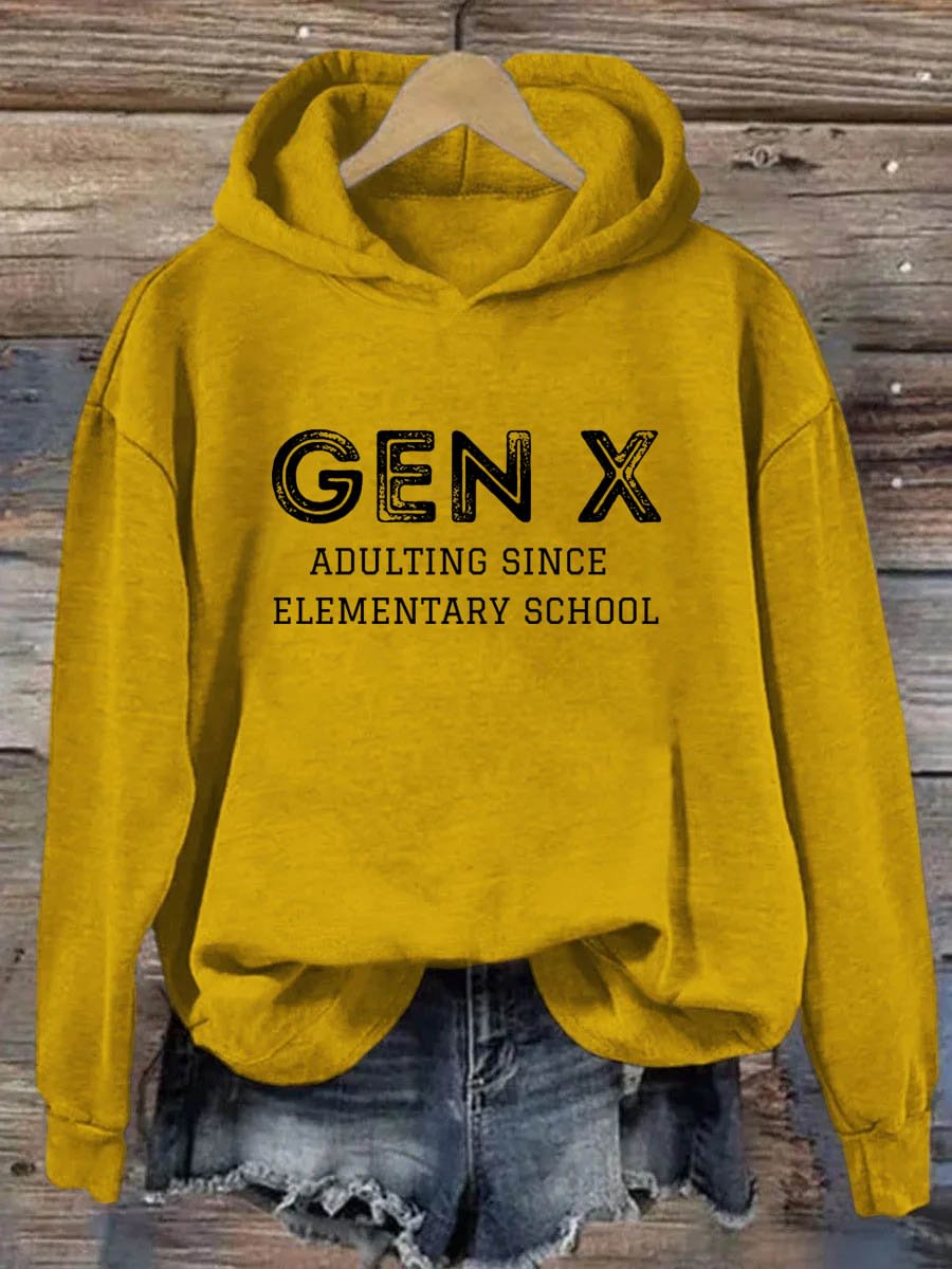 Gen X Erwachsen seit der Grundschule Hoodie