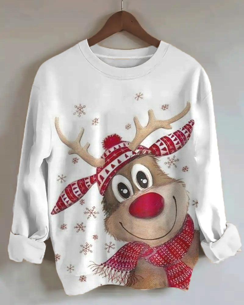 Women's Vintage Christmas Style Sweatshirt